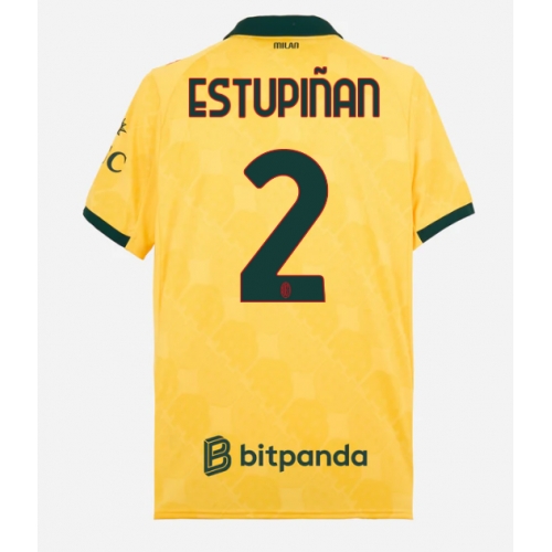 Billige Fotballdrakt AC Milan Pervis Estupinan #2 Replika Tredjedrakt 2025-26 Kortermet Billige Fotballdrakt AC Milan Pervis Estupinan #2 Replika Tredjedrakt 2025-26 Kortermet